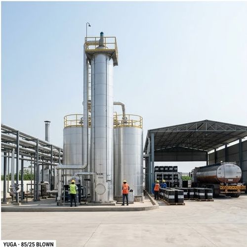 Blown bitumen plant - front view
