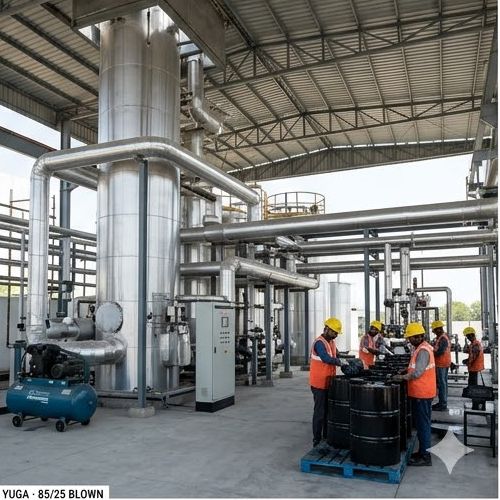 Blown bitumen plant - interior view