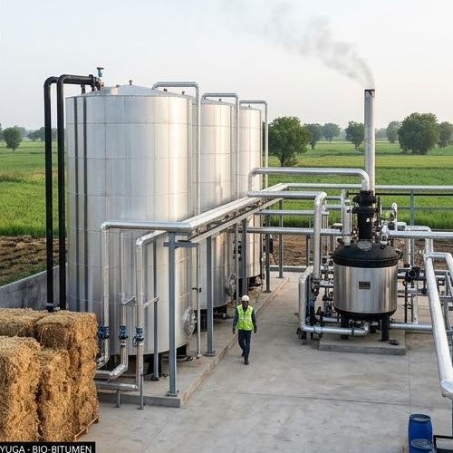 Bio-bitumen plant - left-side view