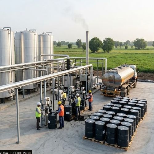 Bio-bitumen plant - right-side view