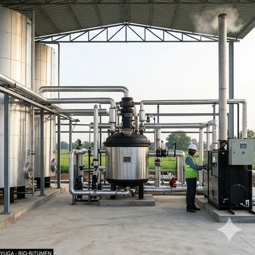 Bio-bitumen plant - interior view