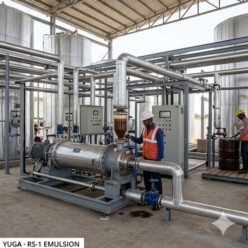 Bitumen emulsion plant - interior view
