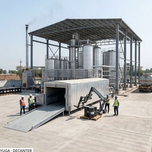 Bitumen decanter plant - front view