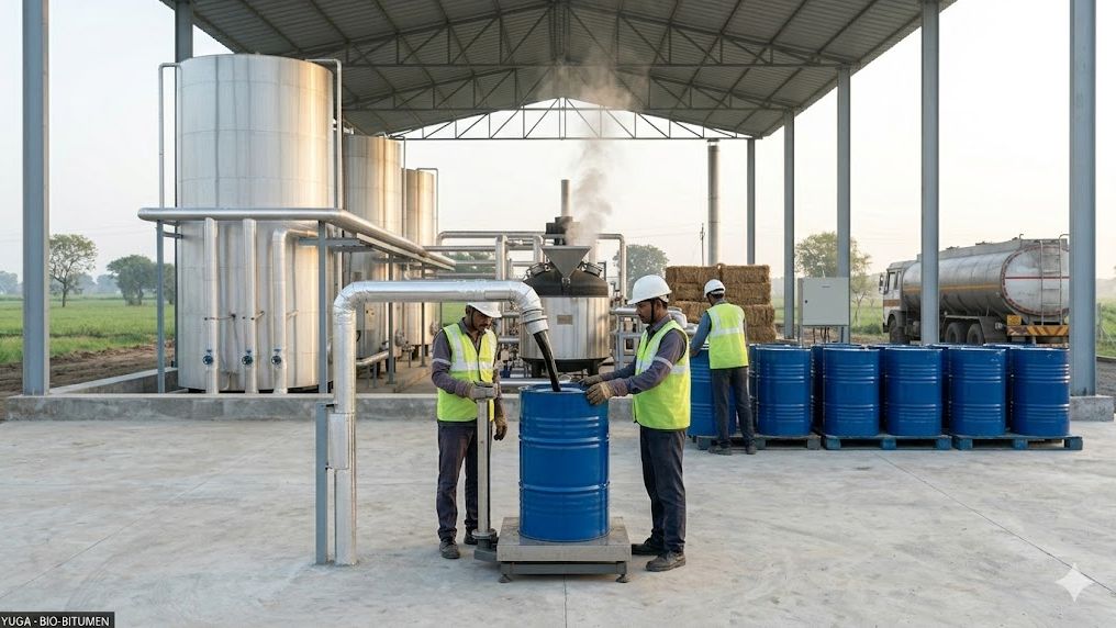 Bio-bitumen plant - hero product moment