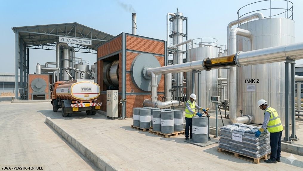 Plastic-to-fuel pyrolysis plant - hero product moment