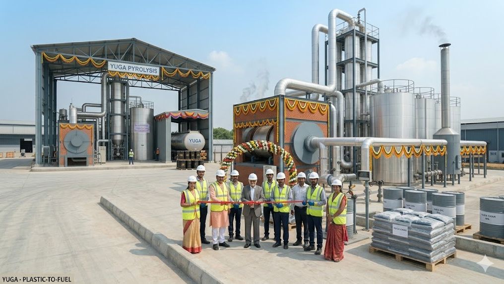 Plastic-to-fuel pyrolysis plant - plant inauguration ceremony