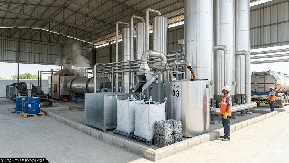 Tyre pyrolysis plant - hero product moment