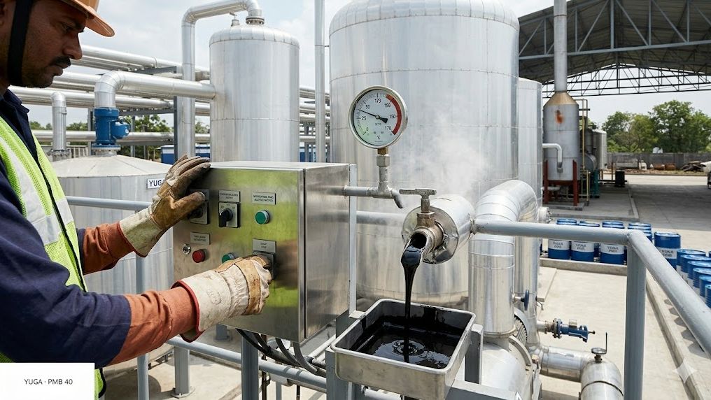 PMB plant - process detail with engineer