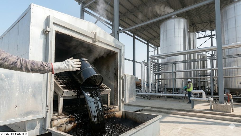 Bitumen decanter plant - process detail with engineer
